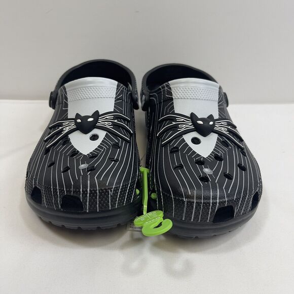 Crocs + Disney Nightmare Before Christmas Classic Clog M11/W13 Black & White - Picture 3 of 10